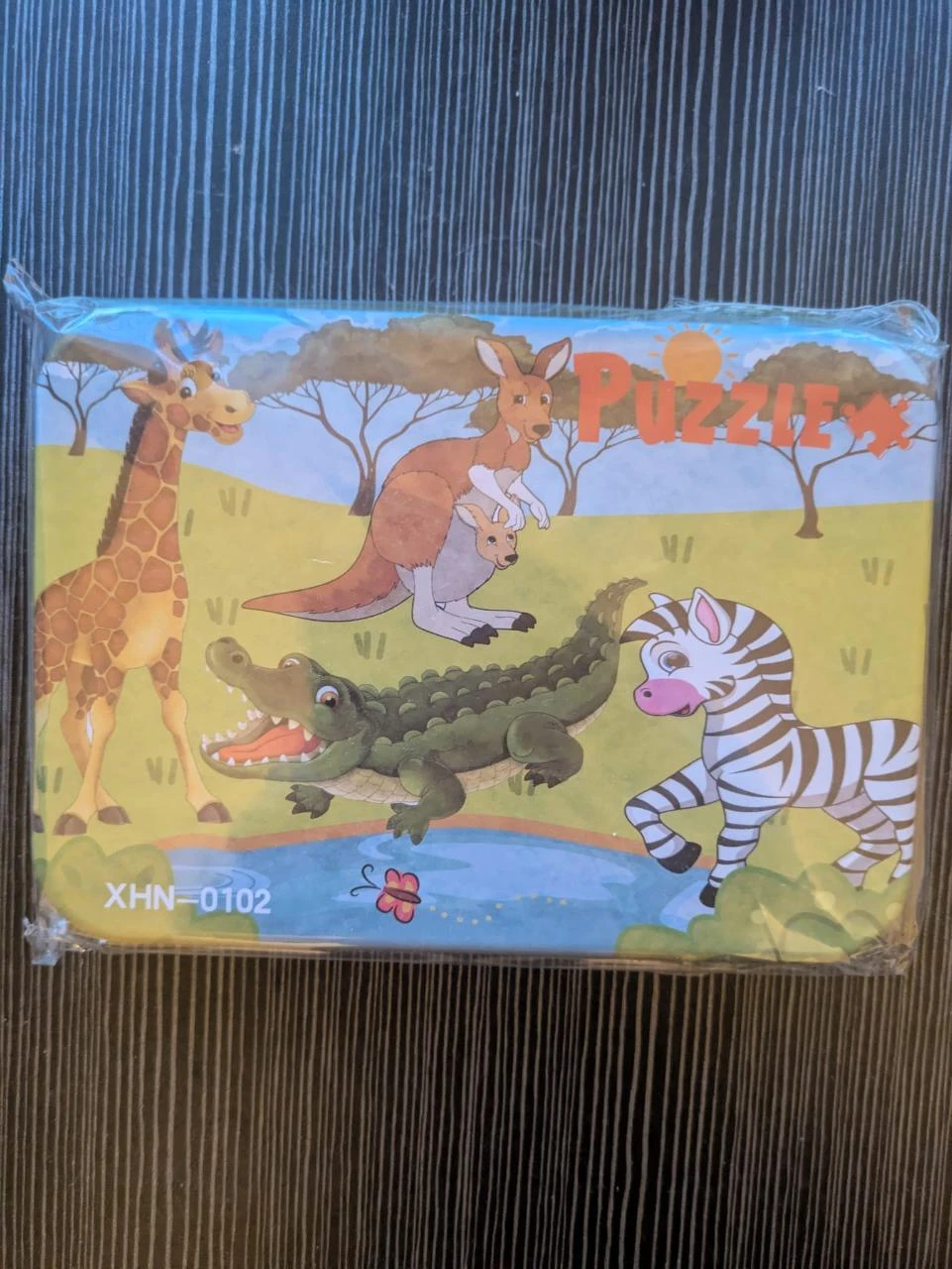Puzzle 4 em 1 Animais Selvagens Caixa Metálica